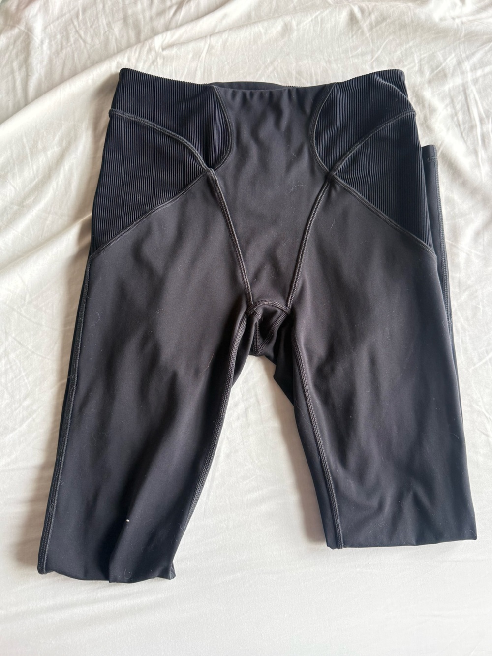 Savage X Fenty Black High-Waist Seam Detail Leggings